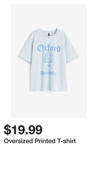H&M Oversized printed t-shirt offer
