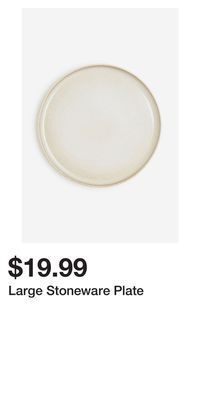 H&M Large stoneware plate offer