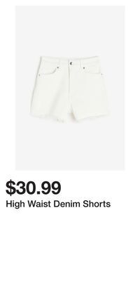 H&M High waist denim shorts offer