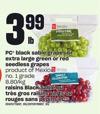 Independent City Market Raisins black sable ou très gros raisins verts ou rouges sans pépins pc offer