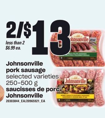 Independent City Market Saucisses de porc johnsonville, 250-500 g offer