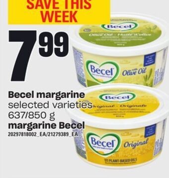 Independent City Market Margarine becel, 637/850 g offer