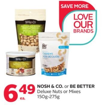 Rexall Nosh & co. or be better deluxe nuts or mixes offer