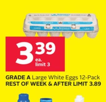 Rexall Grade a large white eggs offer
