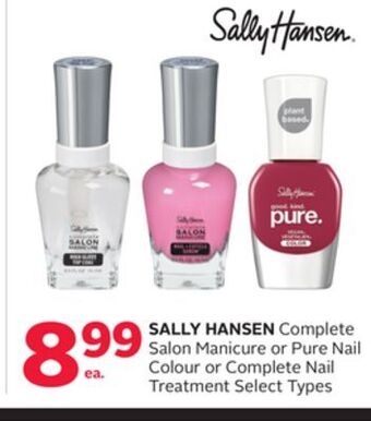 Rexall Sally hansen complete salon manicure or pure nail colour or complete nail treatment offer