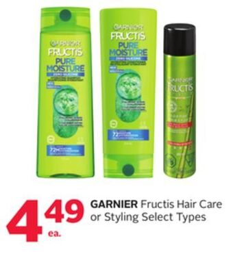 Rexall Garnier fructis hair care or styling offer