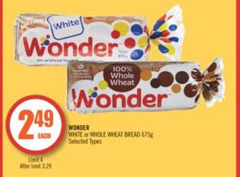 Shoppers Drug Mart Wonder white or whole wheat bread offer