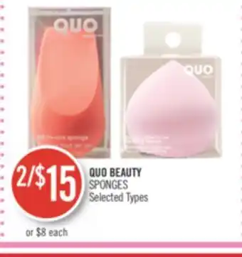 Shoppers Drug Mart Quo beauty sponges offer