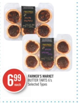 Shoppers Drug Mart Farmer's market butter tarts offer
