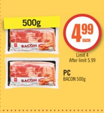 Shoppers Drug Mart Pc bacon offer