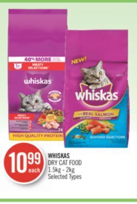 Shoppers Drug Mart Whiskas dry cat food offer