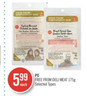 Shoppers Drug Mart Pc free from deli meat offer