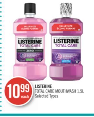 Shoppers Drug Mart Listerine total care mouthwash offer