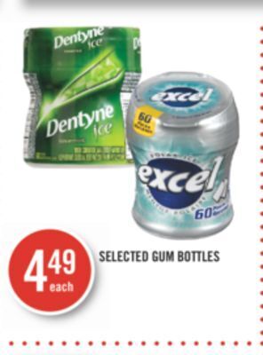 Shoppers Drug Mart Selected gum bottles offer