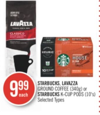 Shoppers Drug Mart Starbucks, lavazza ground coffee (340g) or starbucks k-cup pods (10's) offer
