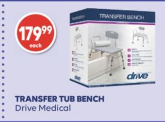 Wellwise by Shoppers Transfer tub bench drive medical offer