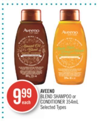 Shoppers Drug Mart Aveeno blend shampoo or conditioner offer