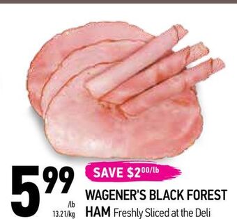 Coppa's Fresh Market Wagener's black forest ham offer