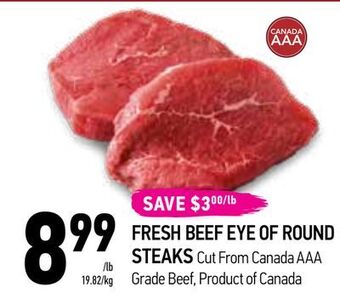 Coppa's Fresh Market Fresh beef eye of round steaks offer
