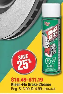 PartSource Kleen-flo brake cleaner offer
