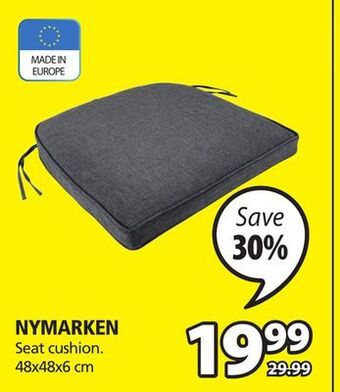 JYSK Nymarken seat cushion offer