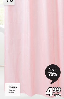 JYSK Tautra shower curtain offer