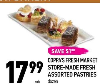 Coppa's Fresh Market Coppa's fresh market store-made fresh assorted pastries offer