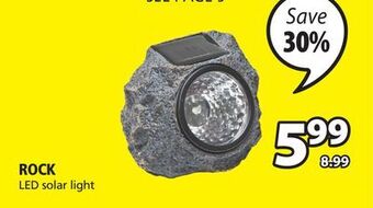 JYSK Rock led solar light offer