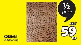 JYSK Korhani outdoor rug offer