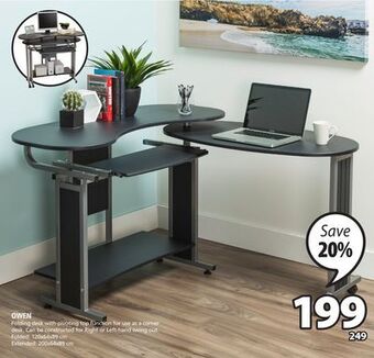 JYSK Owen folding desk offer
