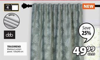 JYSK Trasimeno blackout curtain panel offer