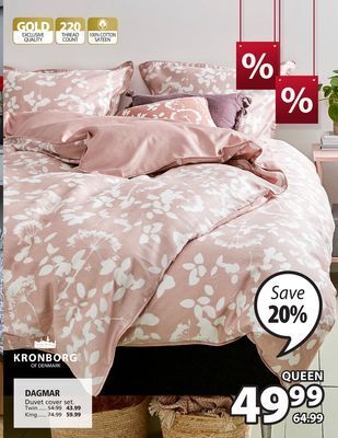 JYSK Kronborg dagmar duvet cover set offer