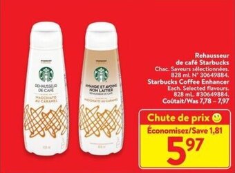 Walmart Starbucks Coffee Enhancer. 828 mL offer