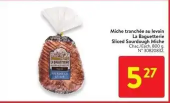 Walmart La Baguetterie Sliced Sourdough Miche Each. 800 g offer