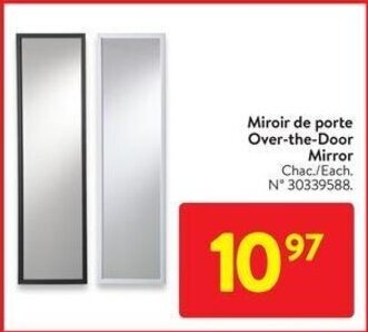 Walmart Over-the-Door Mirror offer