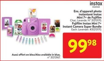 Walmart Fujifilm Instax Mini 7+ Instant Camera Super Bundle offer