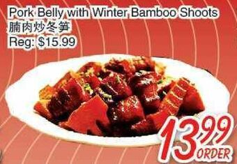 Foody Mart Pork belly with winter bamboo shoots offer