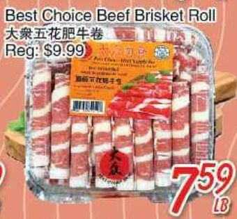 Foody Mart Best choice beef brisket roll offer