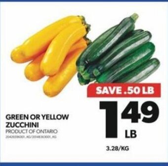 Real Canadian Superstore GREEN OR YELLOW ZUCCHINI offer