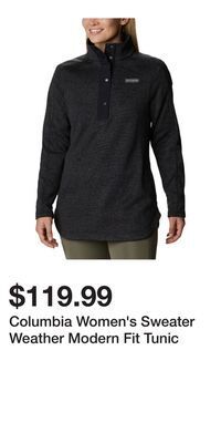 Mark's Columbia women's sweater weather modern fit tunic offer