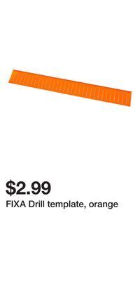 IKEA Fixa drill template, orange offer