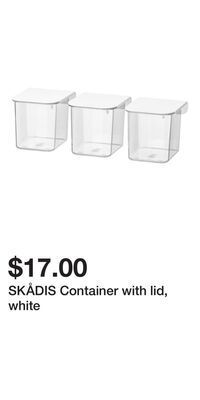 IKEA Skådis container with lid, white offer
