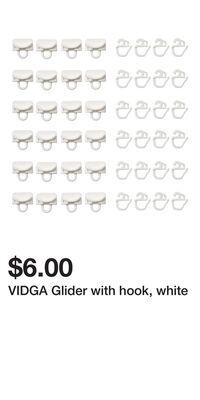 IKEA Vidga glider with hook, white offer