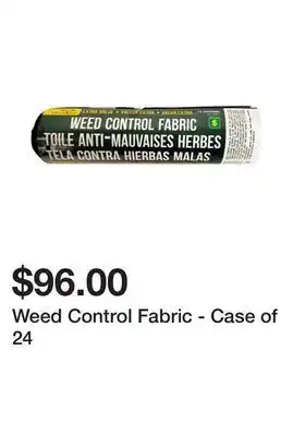 Dollarama Weed control fabric - case of 24 offer
