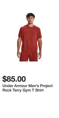 Sport Chek Under armour men's project rock terry gym t shirt offer