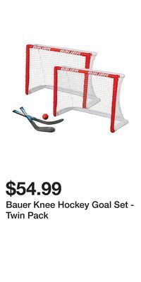 Sport Chek Bauer knee hockey goal set - twin pack offer
