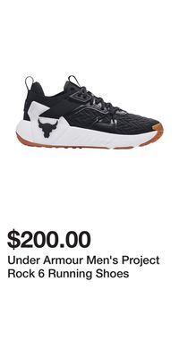 Sport Chek Under armour men's project rock 6 running shoes offer