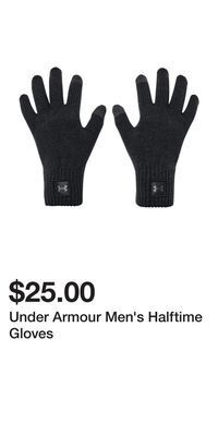 Sport Chek Under armour men's halftime gloves offer
