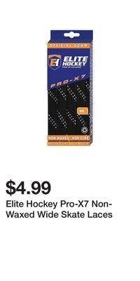 Sport Chek Elite hockey pro-x7 non-waxed wide skate laces offer