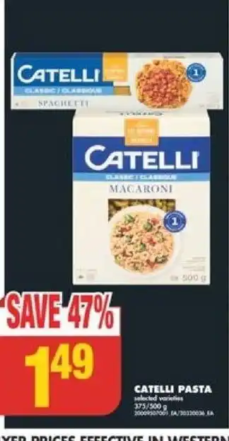 No Frills CATELLI PASTA offer
